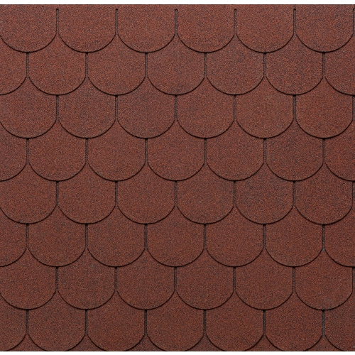 Gont bitumiczny Tegola Eco Roof Traditional Italy Mixed Czerwony
